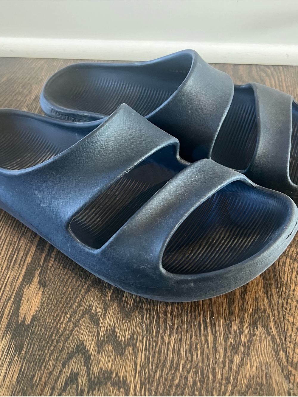Bombas Men's Double-Strap Slide Sandals in Navy